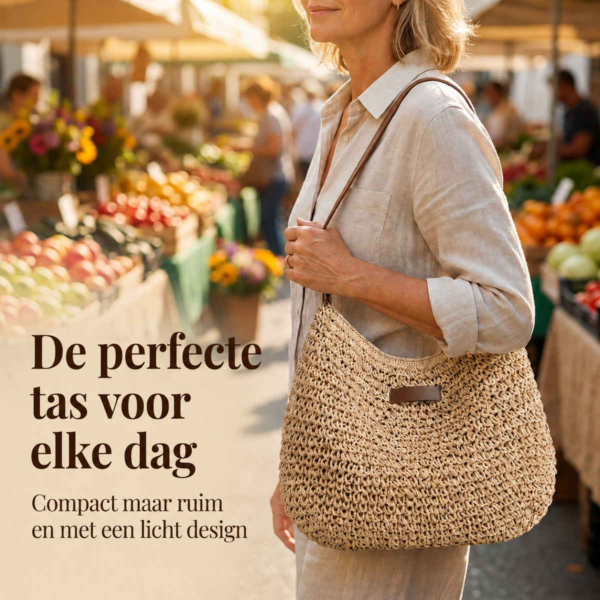Simone | Elegante Gevlochten Tas