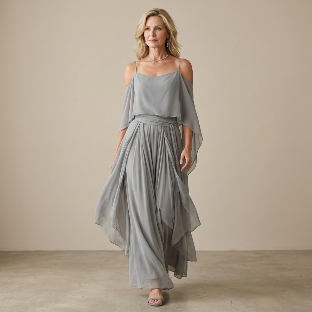 Ivah | Off-Shoulder Flowing Set