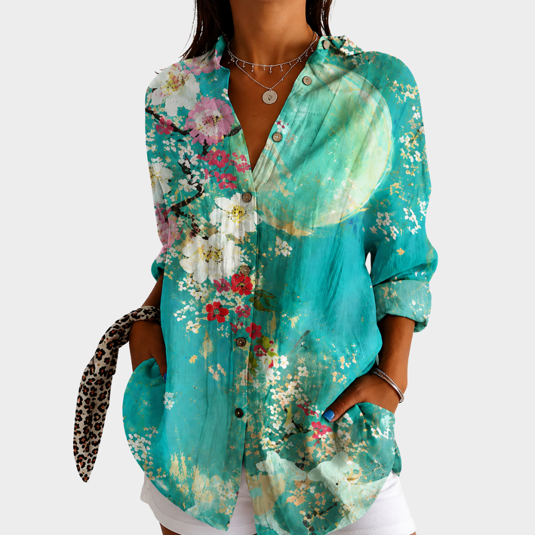 Marcelle | Kustbloesem Maanlicht Blouse