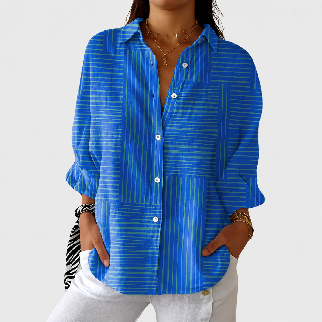Rosalie | Luchtige Kleurrijke Bedrukte Blouse