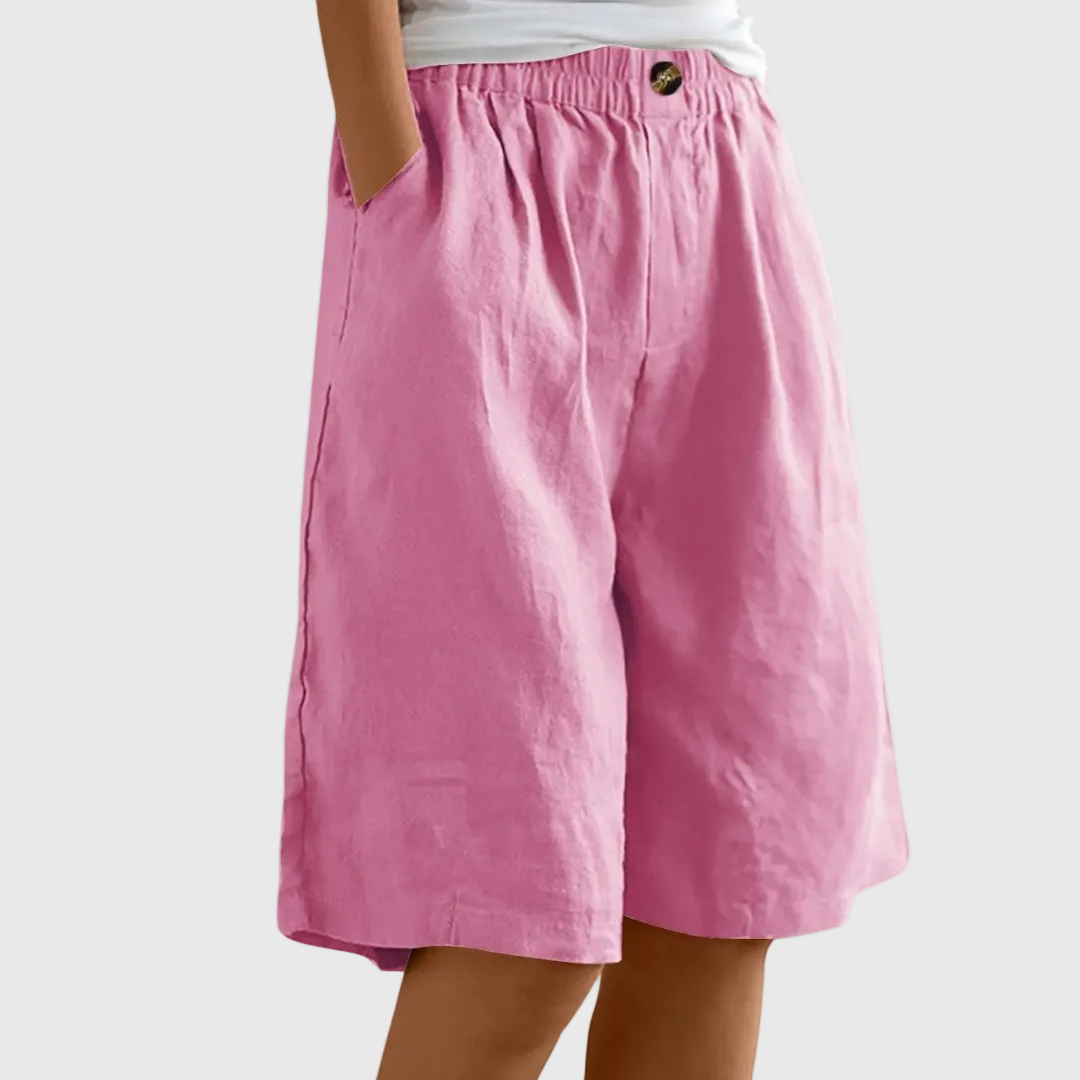 Madeleine | Ruime Shorts met Elastische Taille