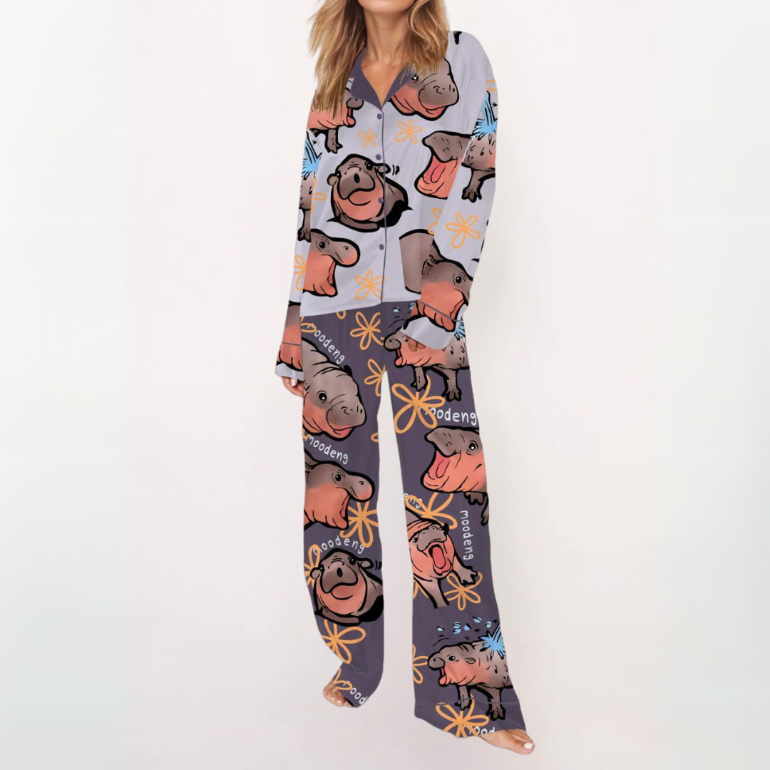 SYLIA™ - Casual Gedrukt Overhemd en Comfortabele Pyjama