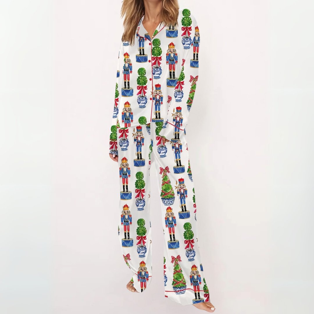 SYLIA™ - Casual Gedrukt Overhemd en Comfortabele Pyjama