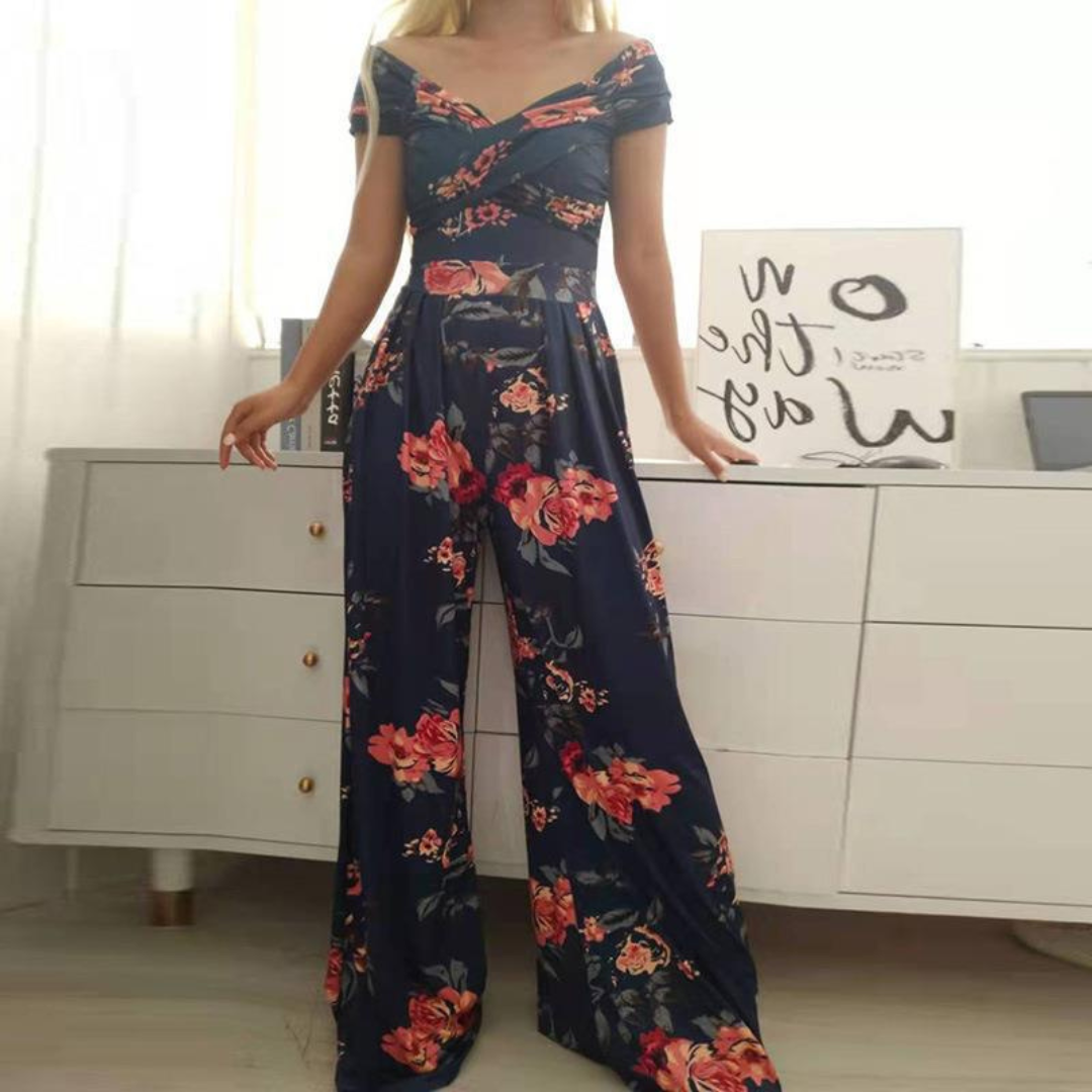 EPIFANY™ – Chic Zomer Jumpsuit met Wijde Pijpen