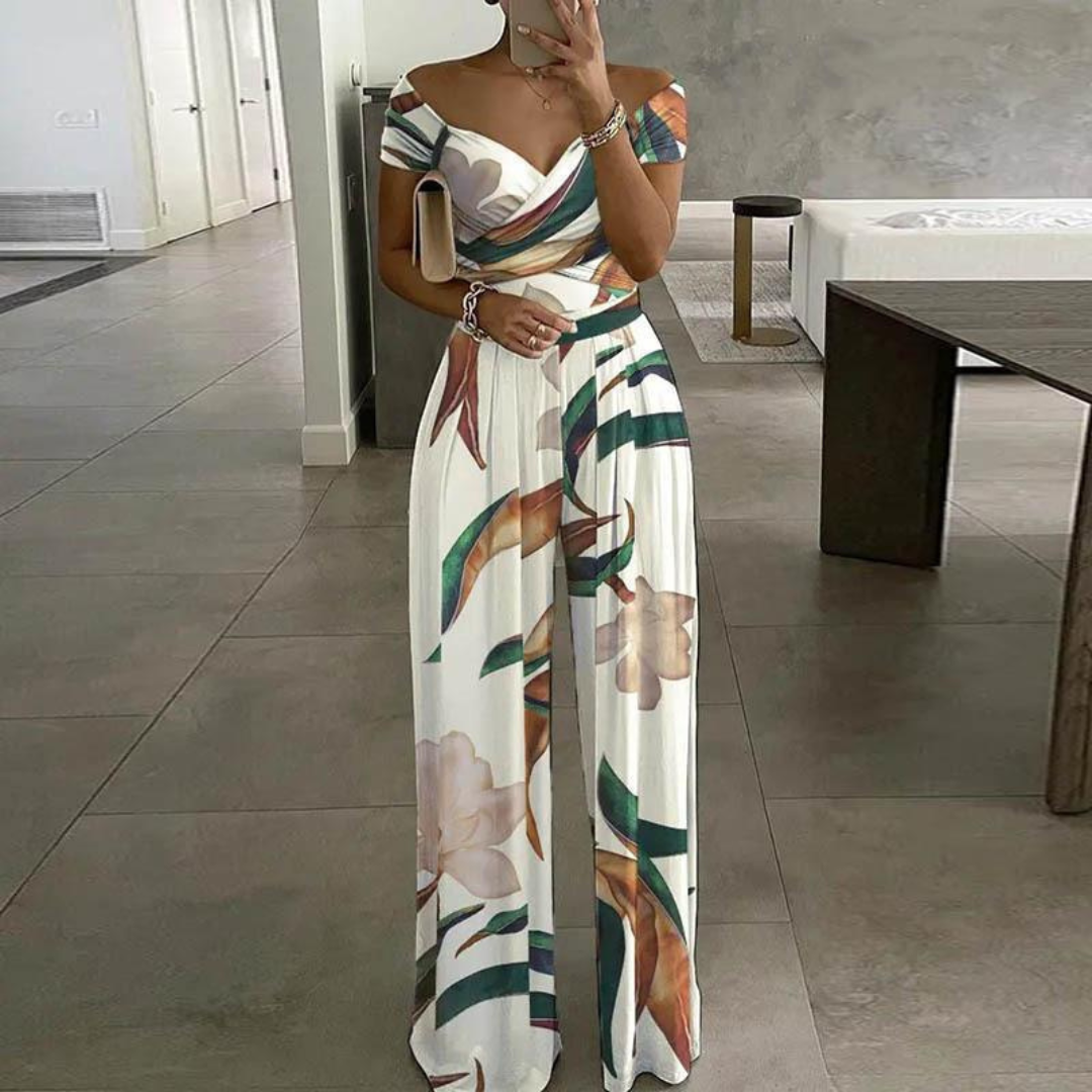 EPIFANY™ – Chic Zomer Jumpsuit met Wijde Pijpen