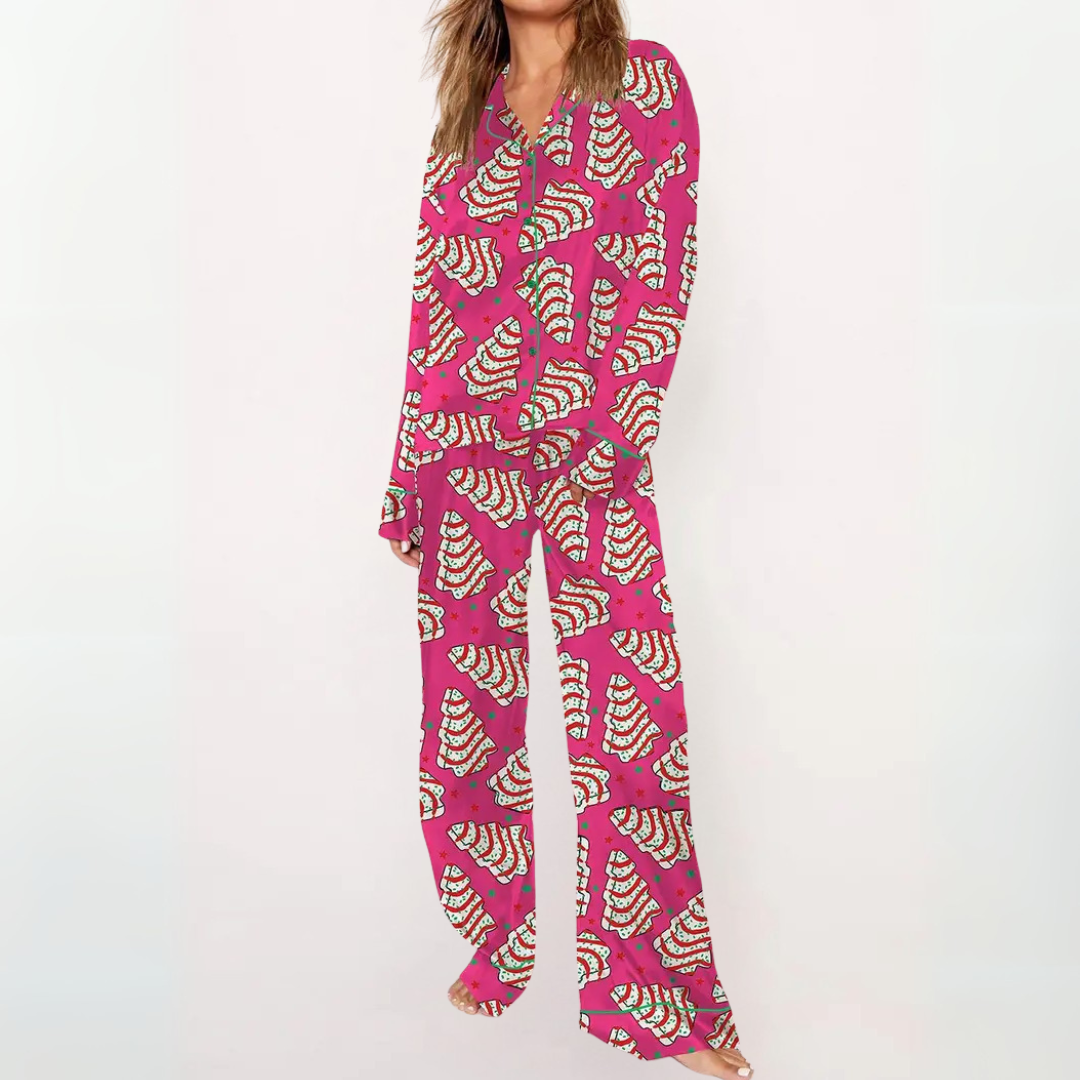 SYLIA™ - Casual Gedrukt Overhemd en Comfortabele Pyjama