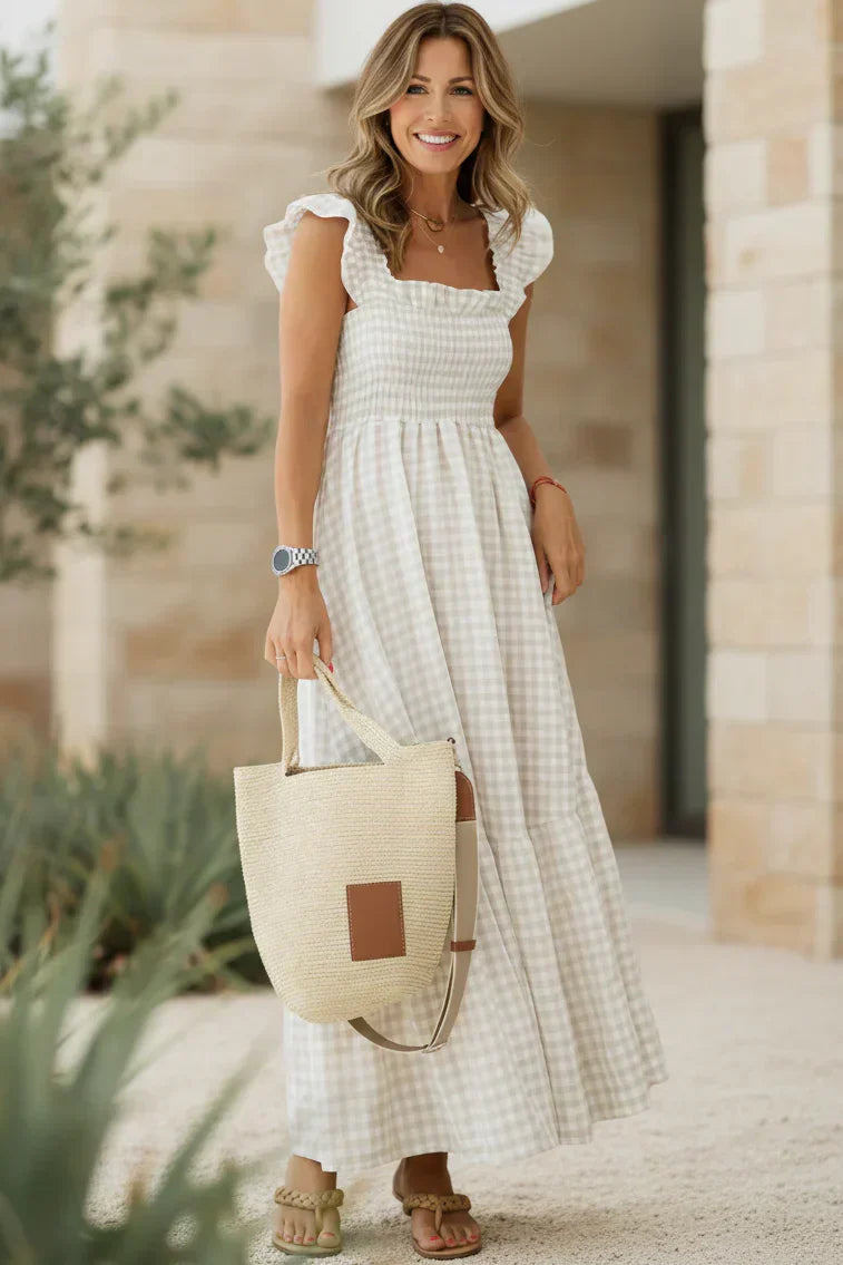 ELENA - ELEGANTE RUFFLE JURK