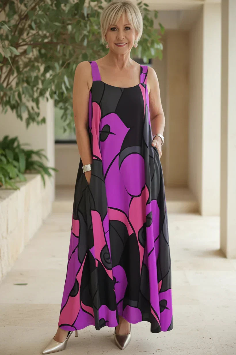 ZARAH – MODERNE FLOW MAXI JURK