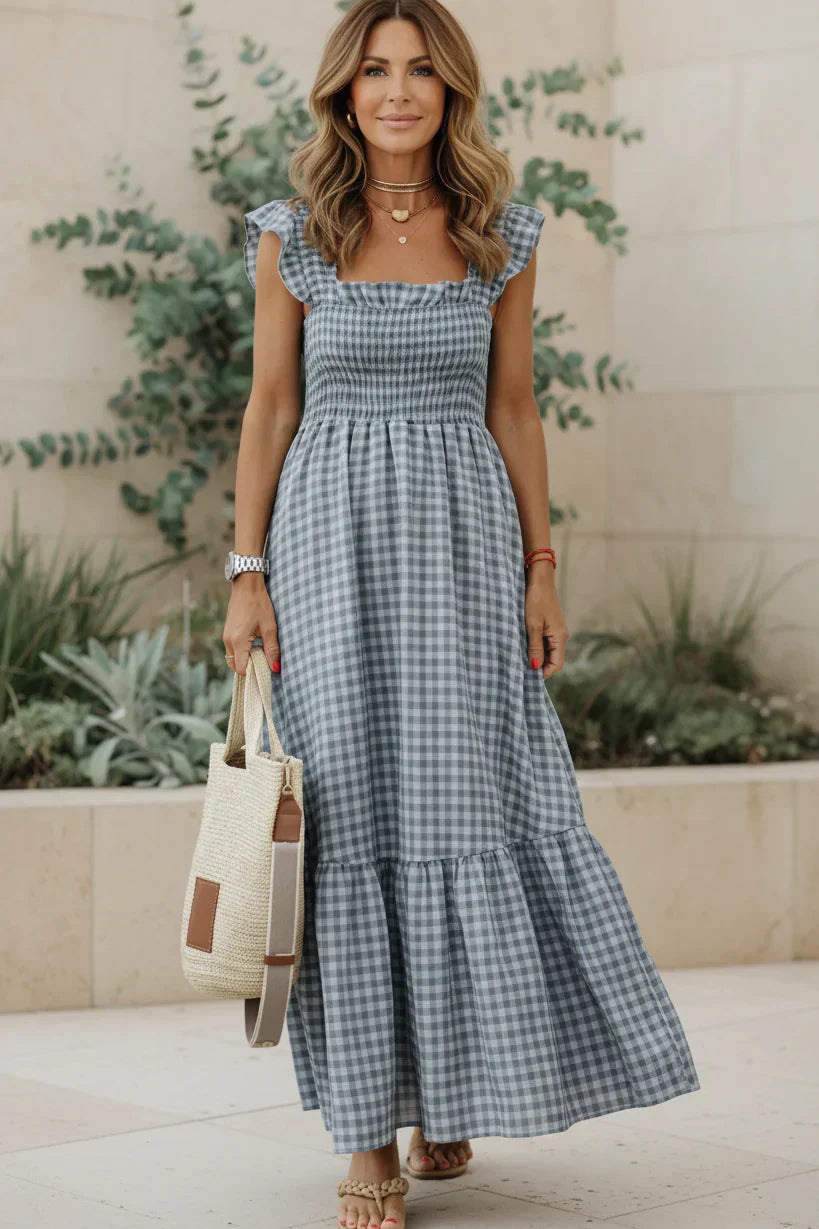 ELENA - ELEGANTE RUFFLE JURK