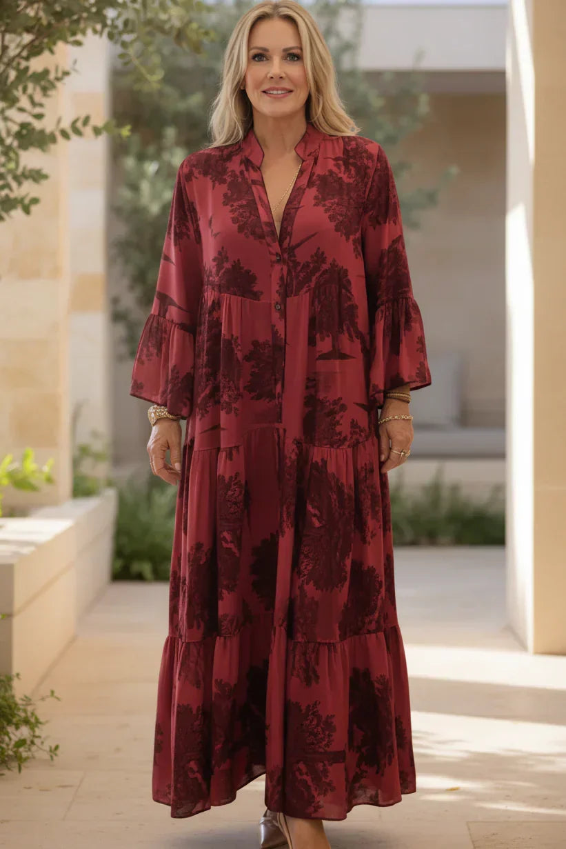 OLIVIA - BOTANISCH MAXI JURK