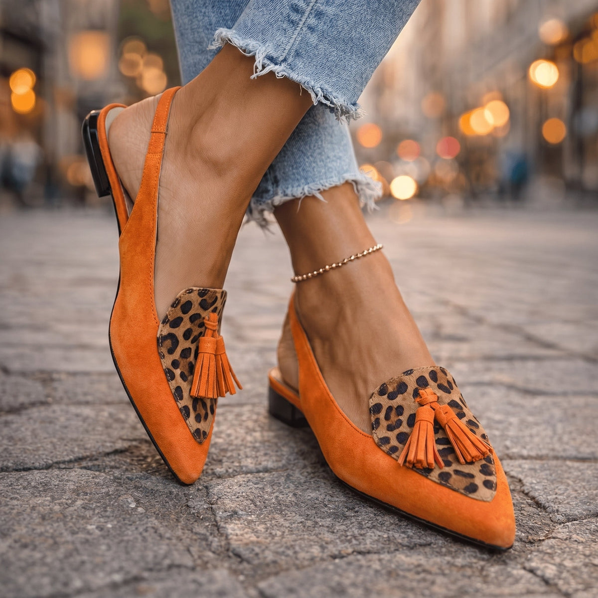 Elena | Sandalen met bandjes en franjes