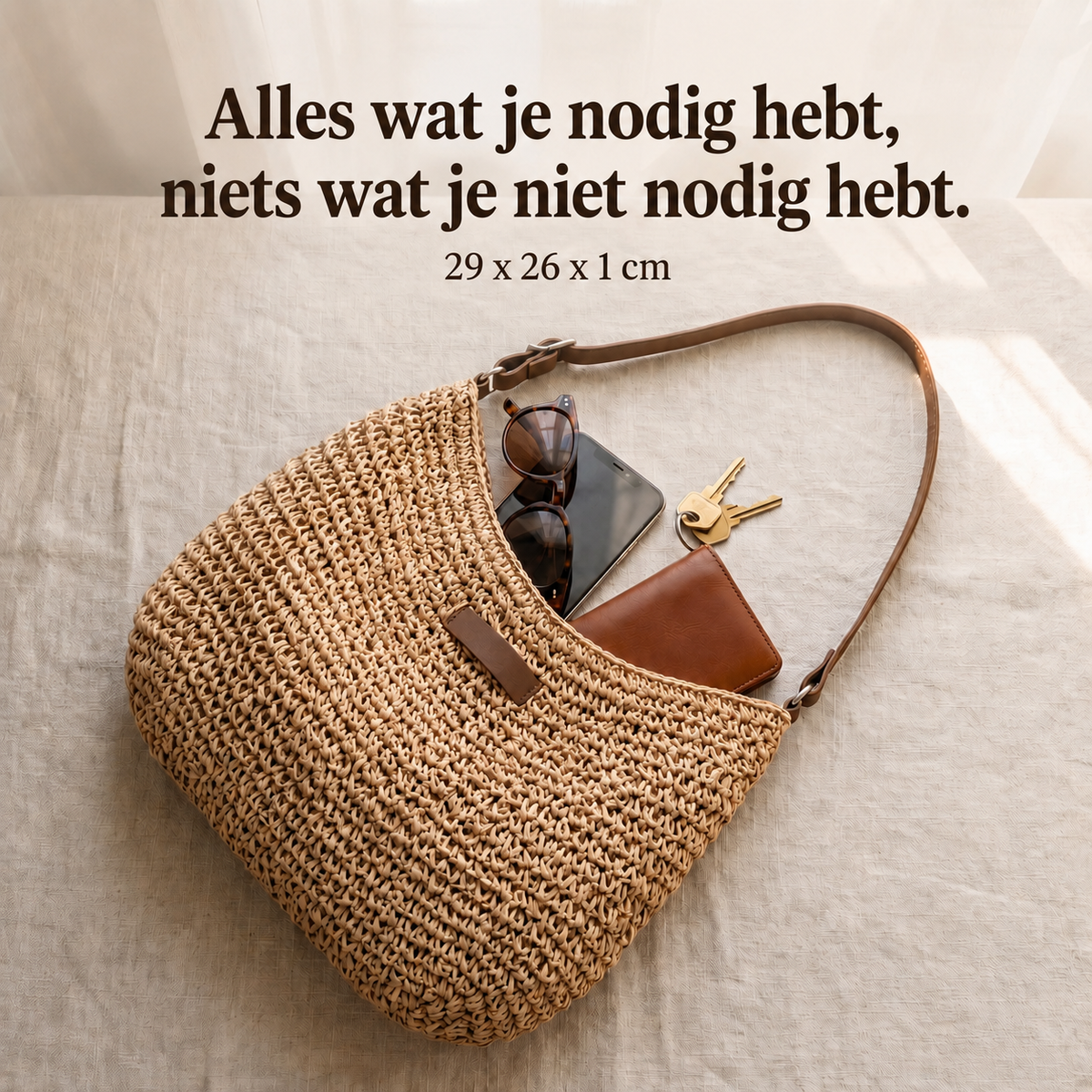 Simone | Elegante Gevlochten Tas