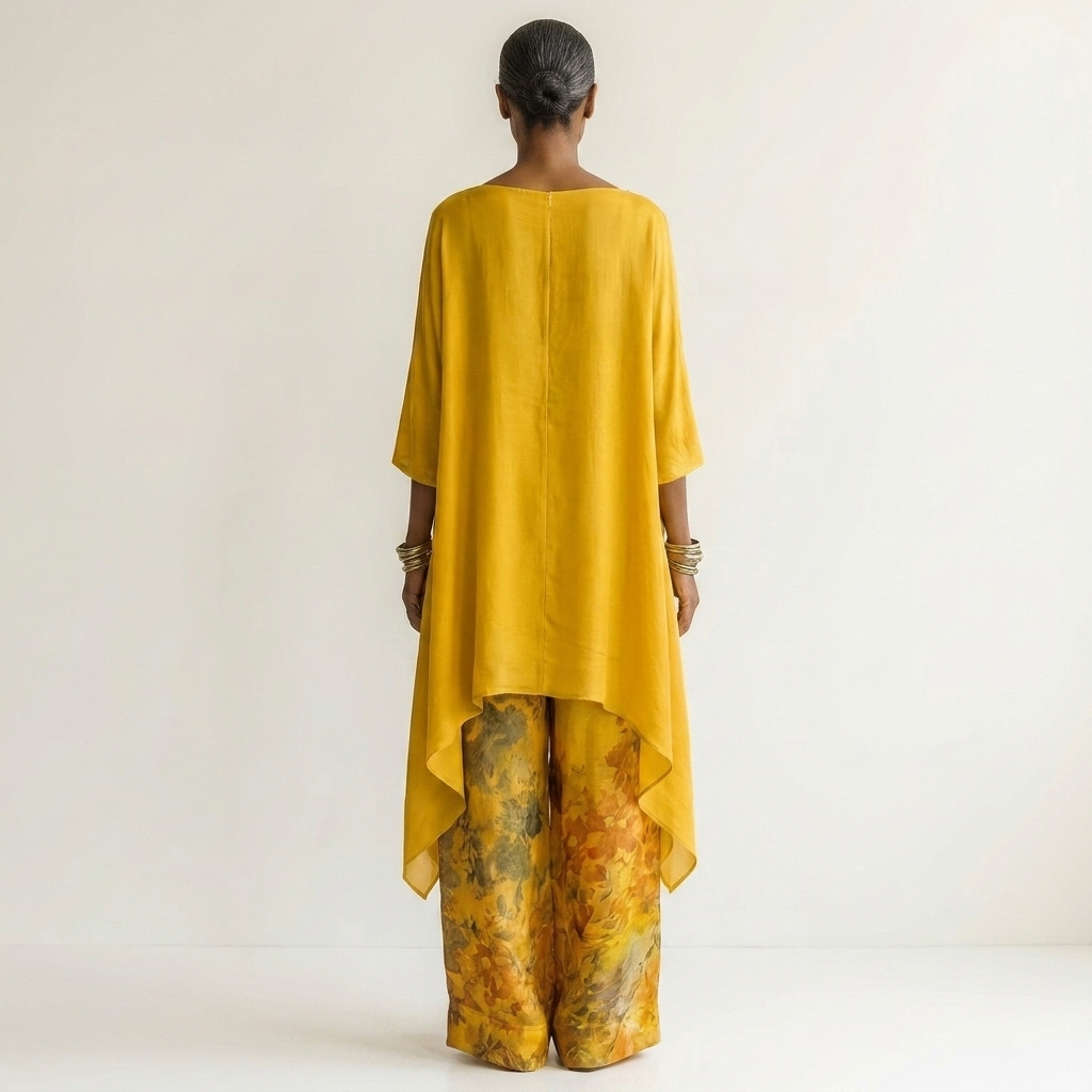 Sofia | Bloemenset met Asymmetrische Tuniek