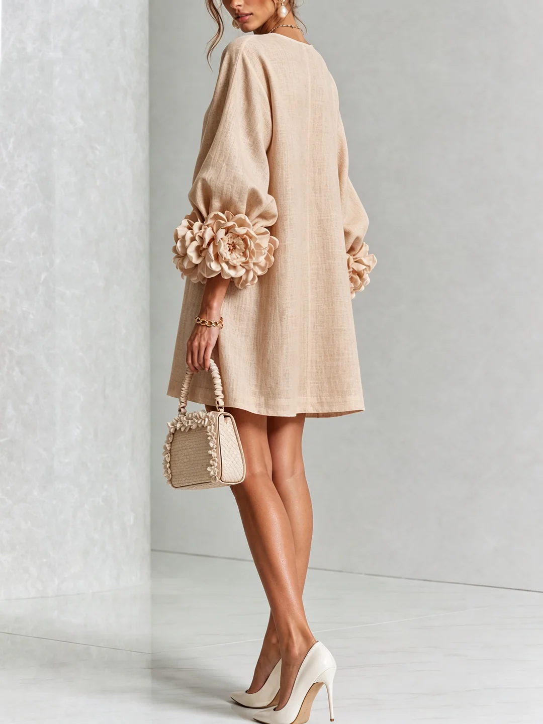 Rosalie™ | Elegante Jurk met Pofmouwen