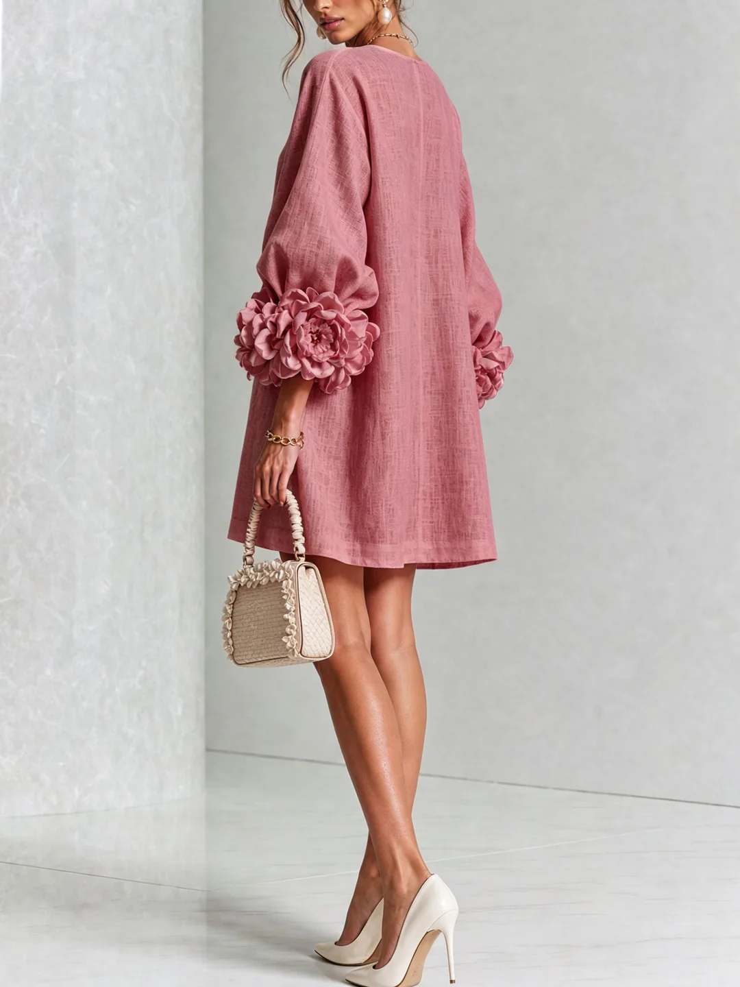 Rosalie™ | Elegante Jurk met Pofmouwen