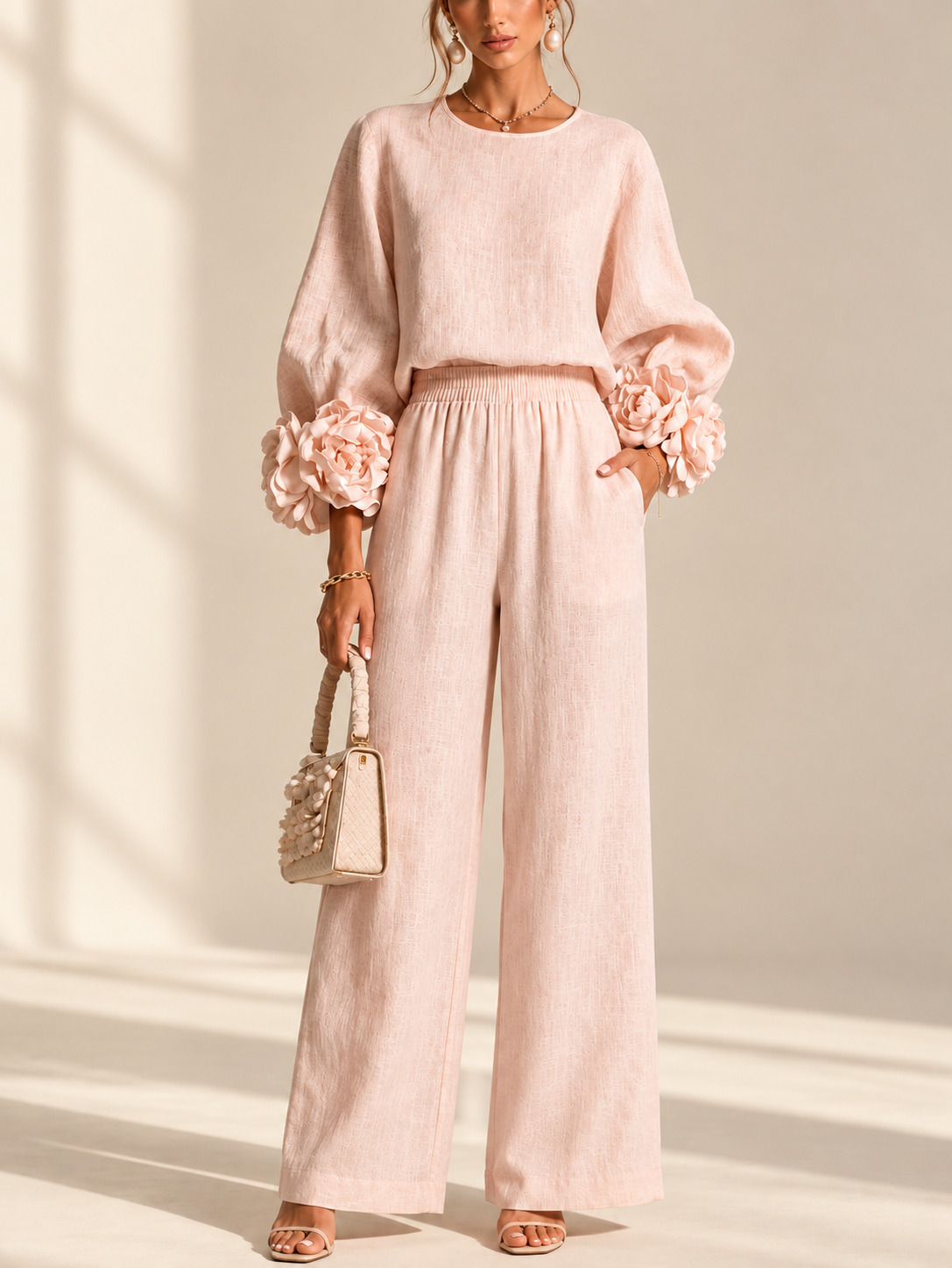 Sienna™ | Elegante Tweedelige Set met Bloemdetails