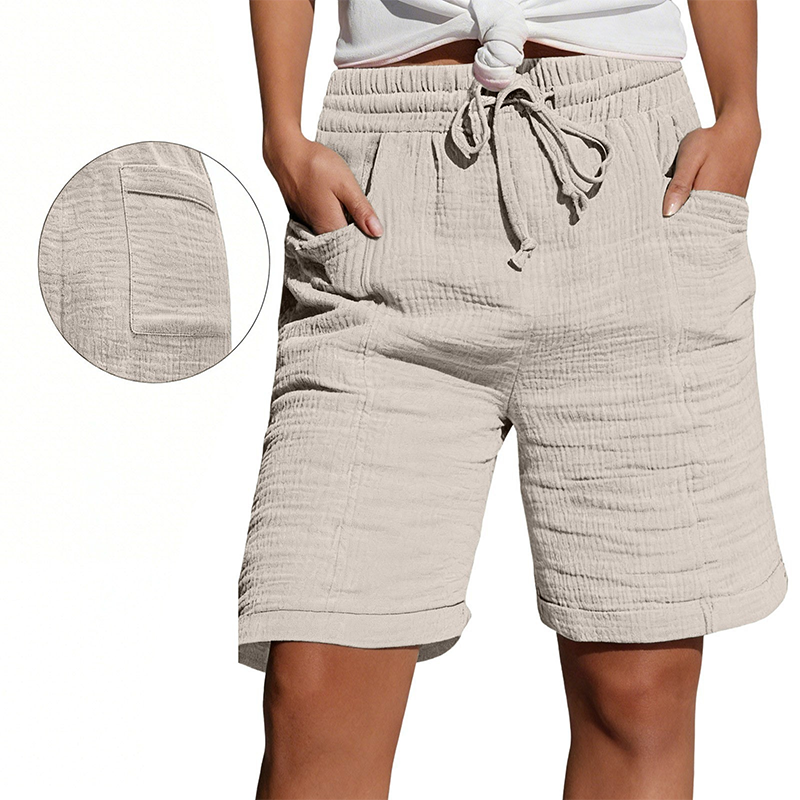 ✨ Damesshort met elastische tailleband, ademend en gemakkelijk te combineren