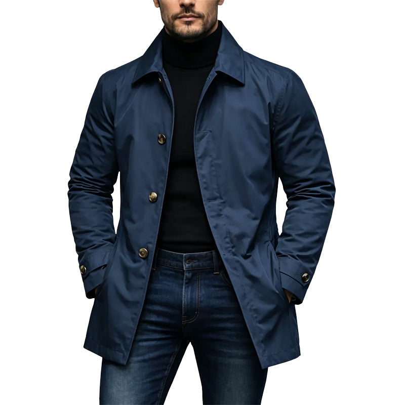 ✨Waterdichte, halflange trenchcoat voor heren