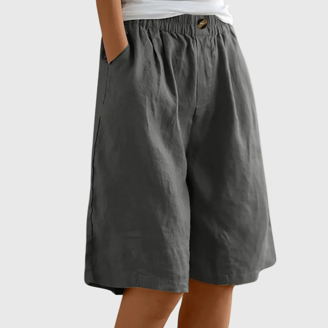 Madeleine | Ruime Shorts met Elastische Taille