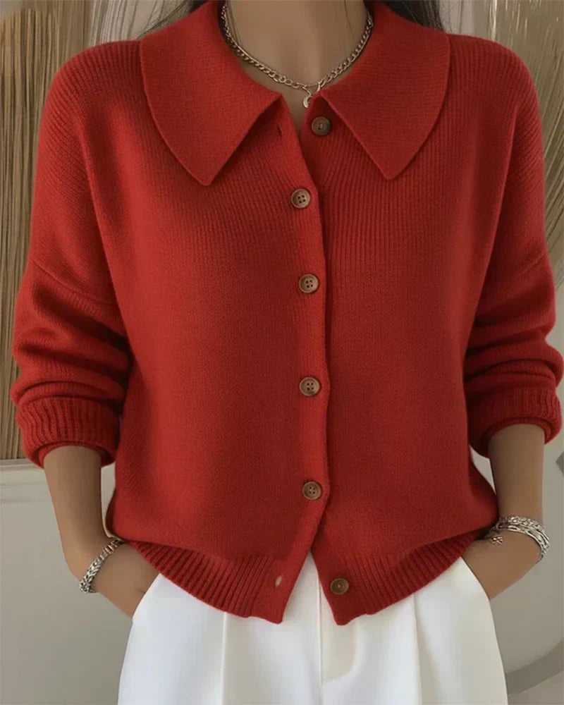 Vespera™ | Knopenkraag Cardigan