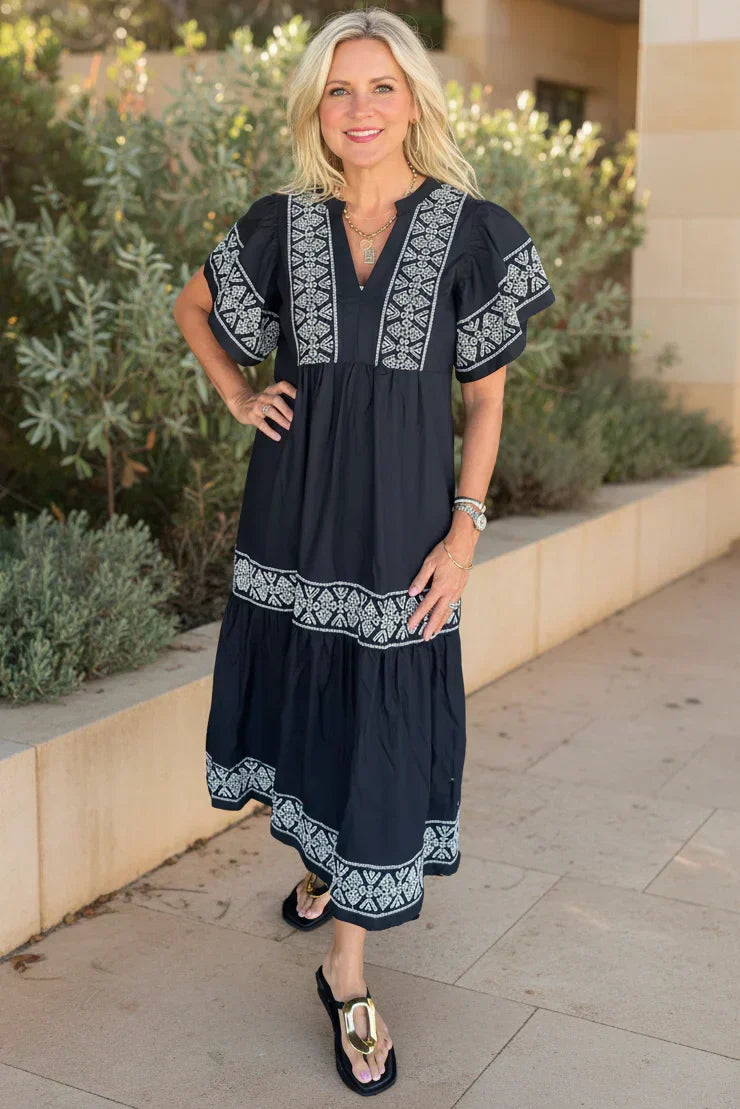 NANCY - BOHO MAXI JURK