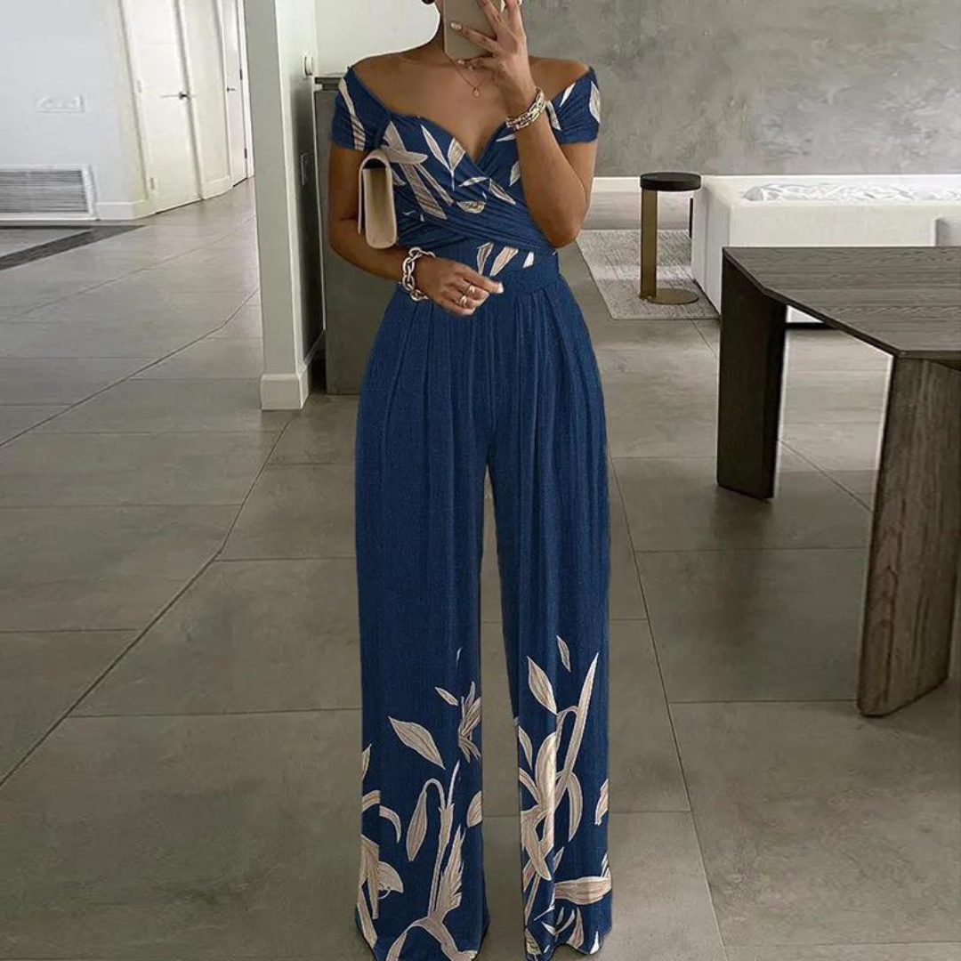 EPIFANY™ – Chic Zomer Jumpsuit met Wijde Pijpen