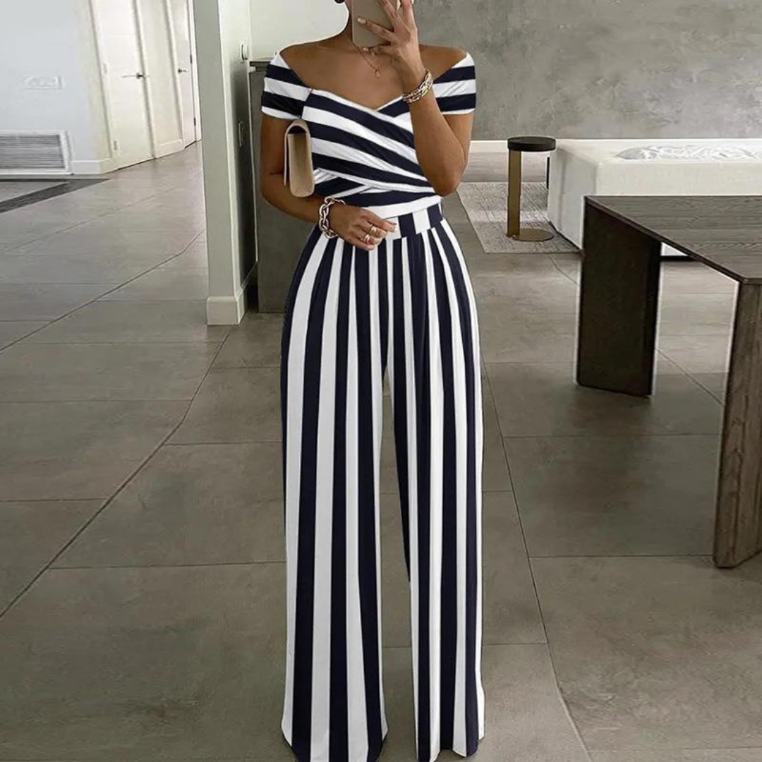 EPIFANY™ – Chic Zomer Jumpsuit met Wijde Pijpen