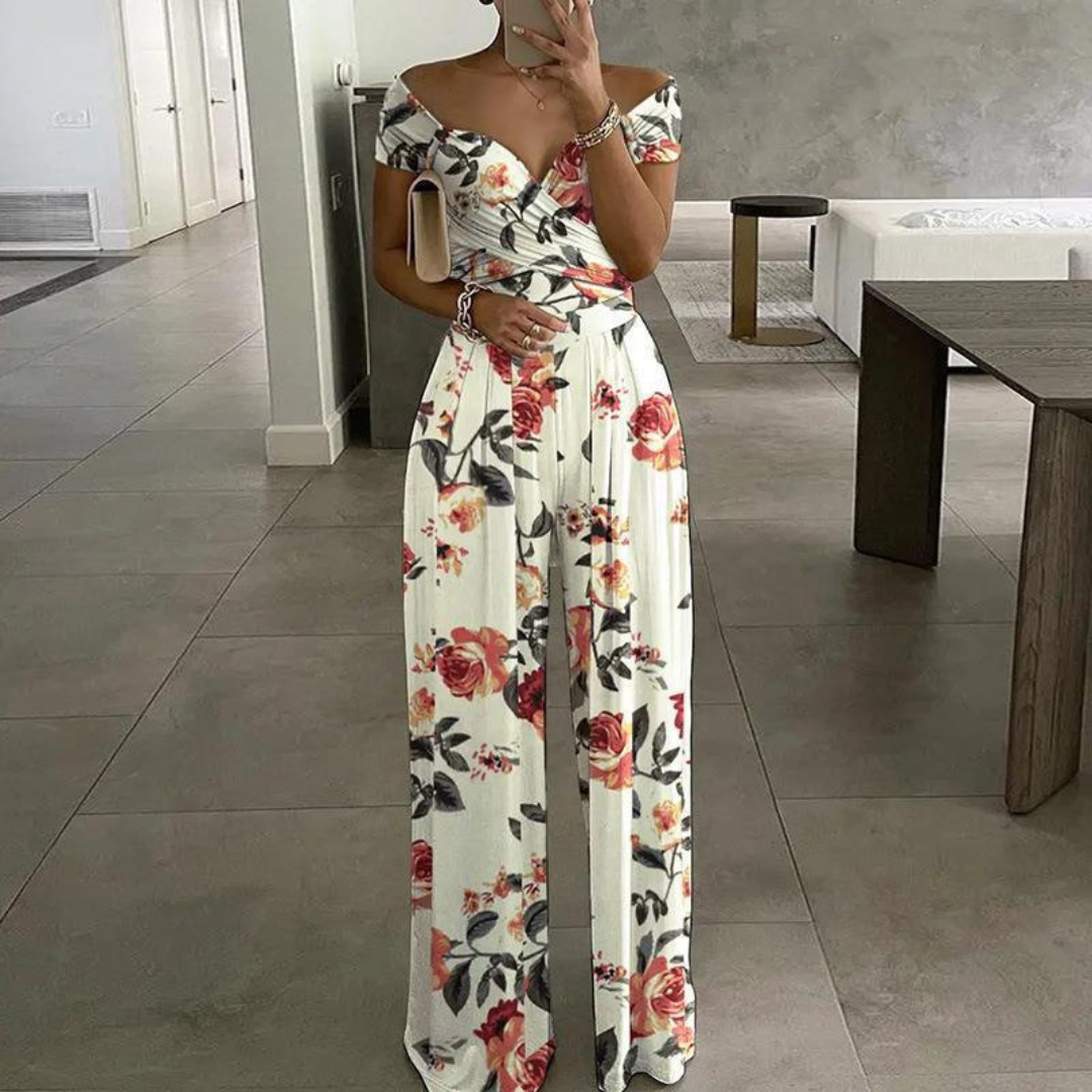EPIFANY™ – Chic Zomer Jumpsuit met Wijde Pijpen