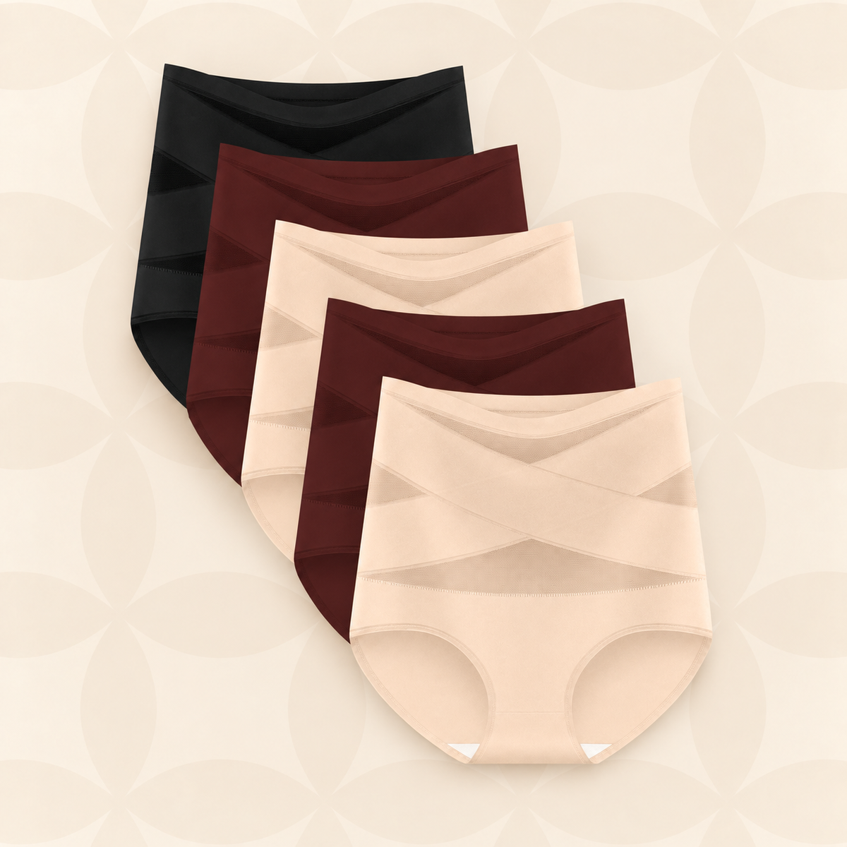 Hoge Taille Slips met Extra Steun – 3-Pack
