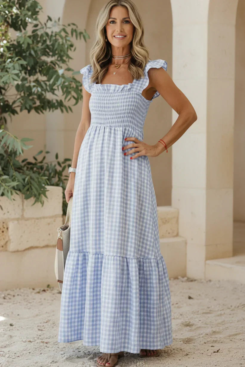 ELENA - ELEGANTE RUFFLE JURK