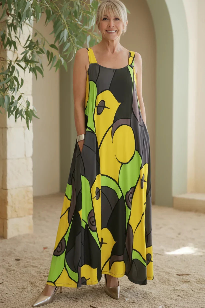 ZARAH – MODERNE FLOW MAXI JURK