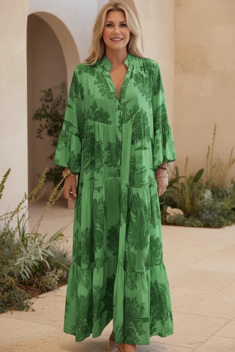OLIVIA - BOTANISCH MAXI JURK