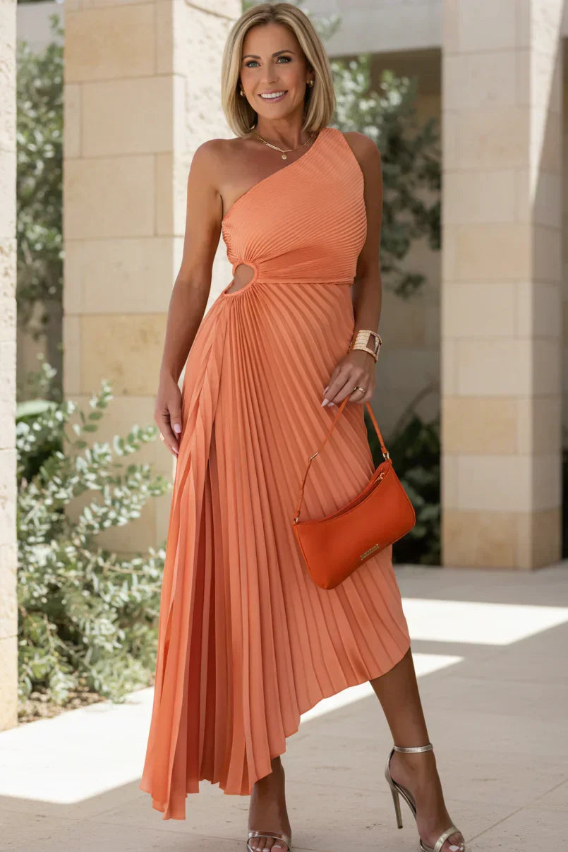 GEORGINA - ASYMMETRISCHE ELEGANTE JURK