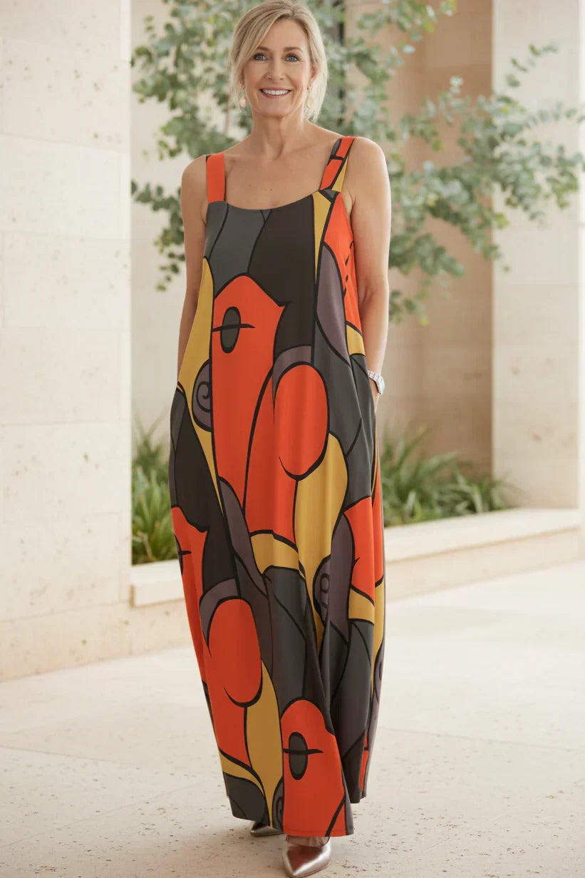 ZARAH – MODERNE FLOW MAXI JURK