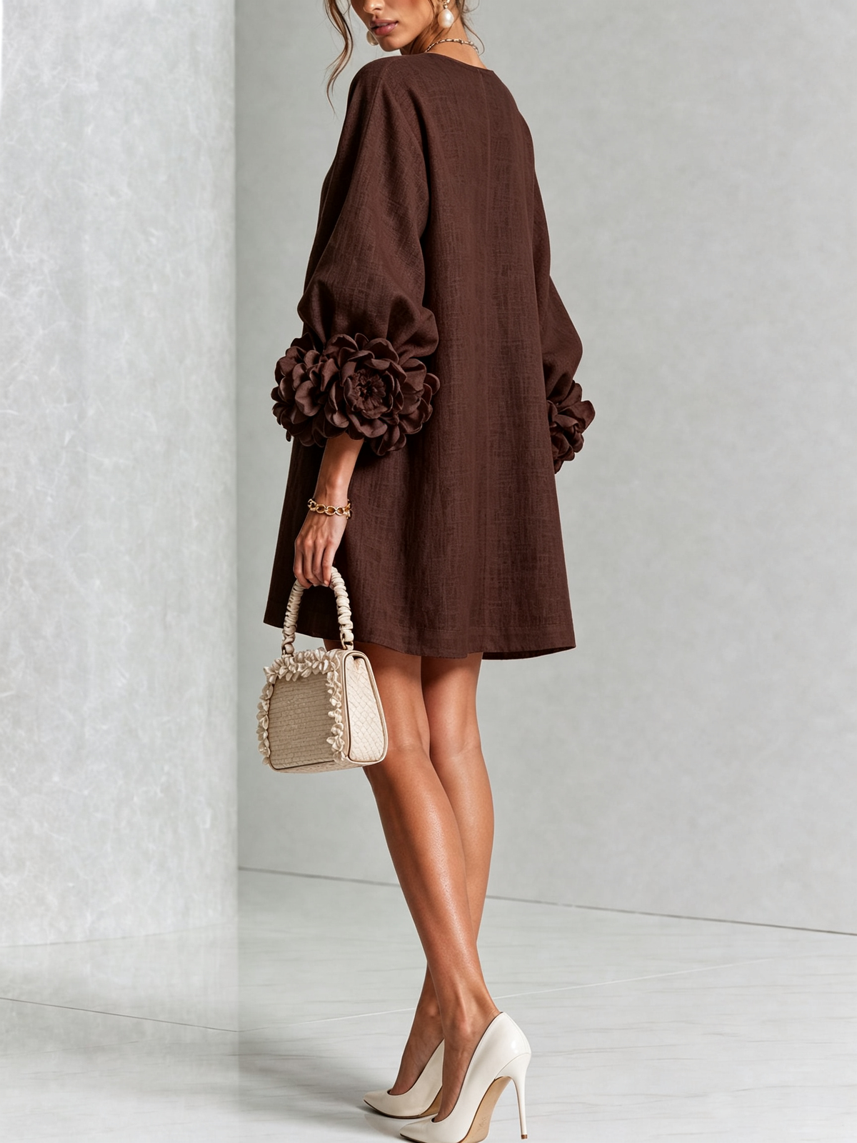 Rosalie™ | Elegante Jurk met Pofmouwen