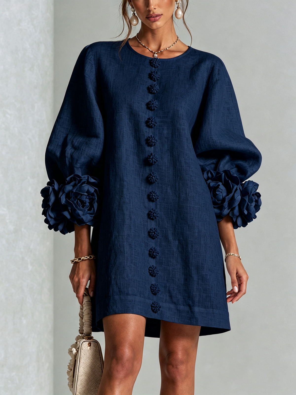 Rosalie™ | Elegante Jurk met Pofmouwen