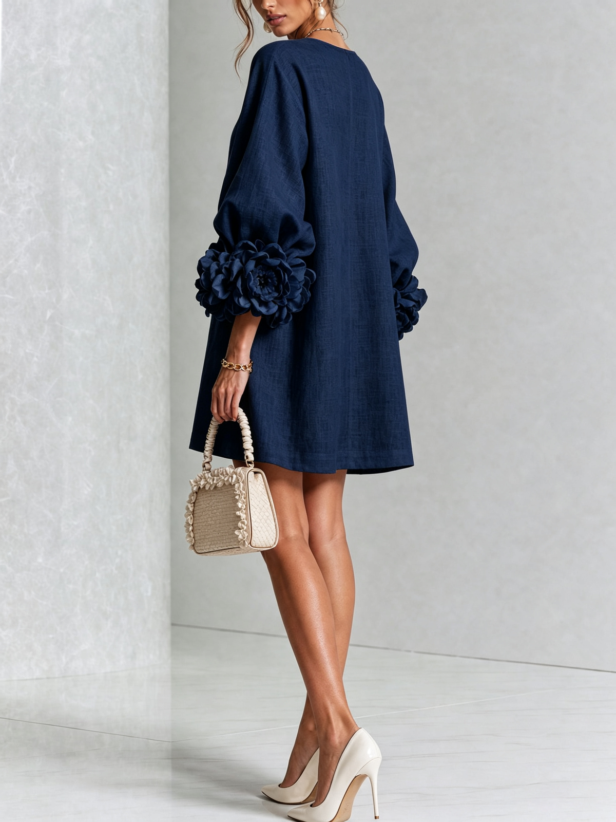 Rosalie™ | Elegante Jurk met Pofmouwen