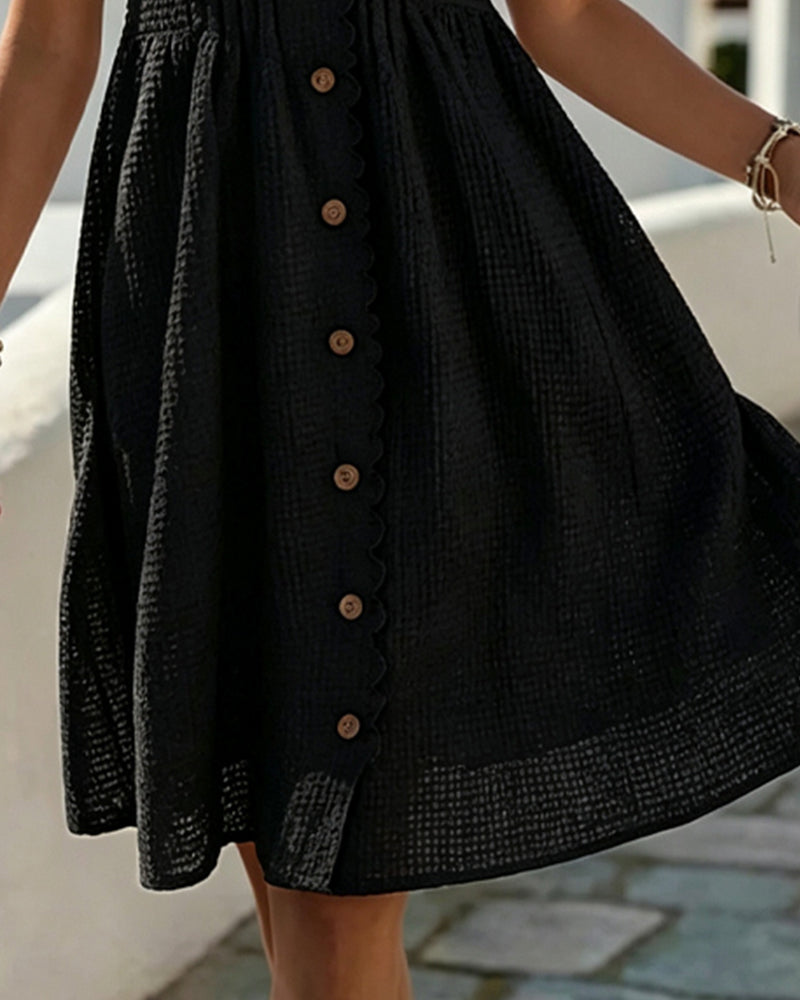 Deneke™ | Elegante Midi Jurk met Kanten Mouwen