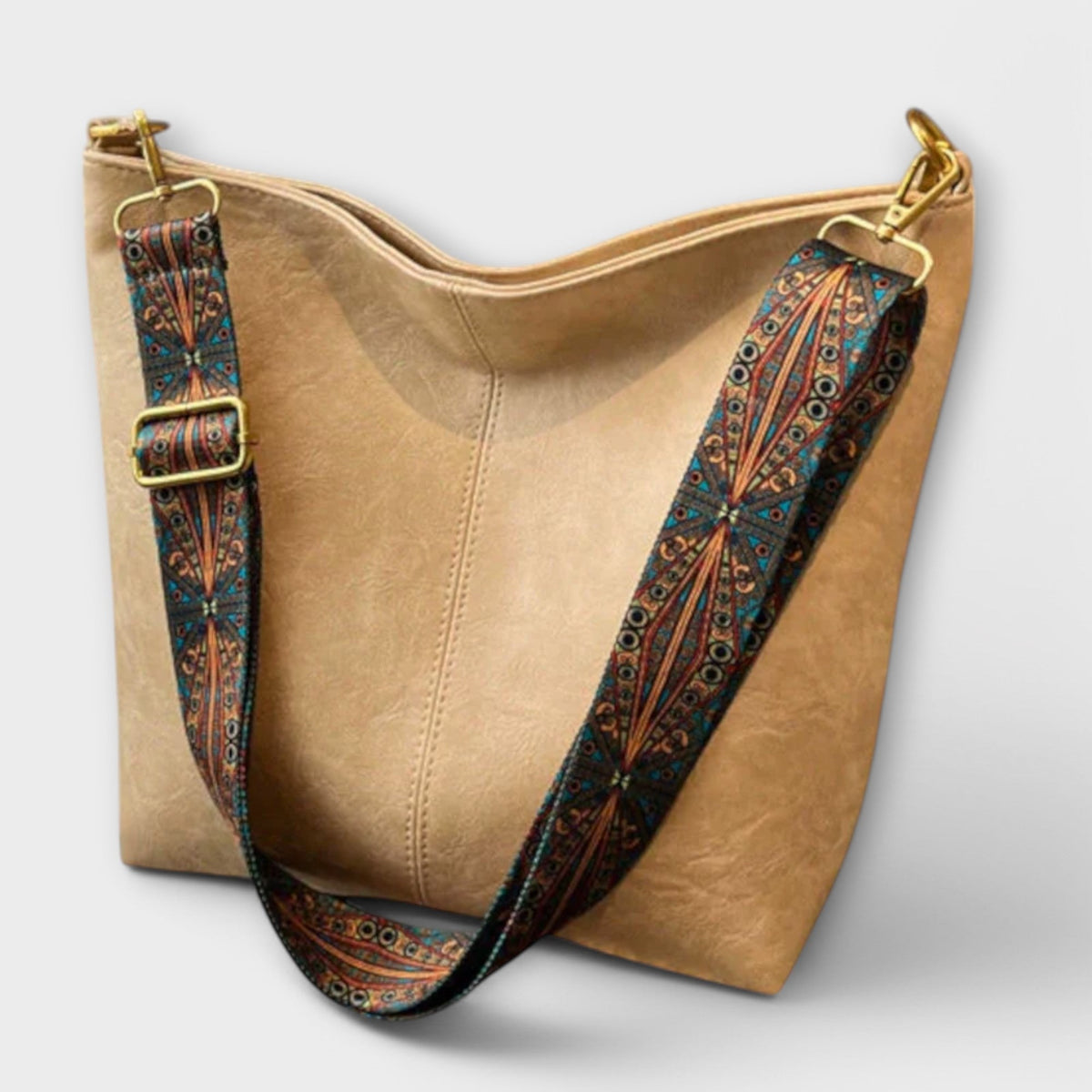 Vintage tas met korte hengsels