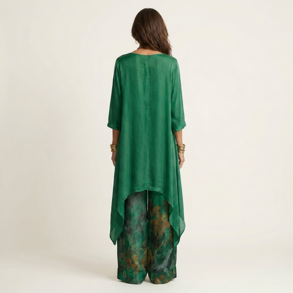 Sofia | Bloemenset met Asymmetrische Tuniek