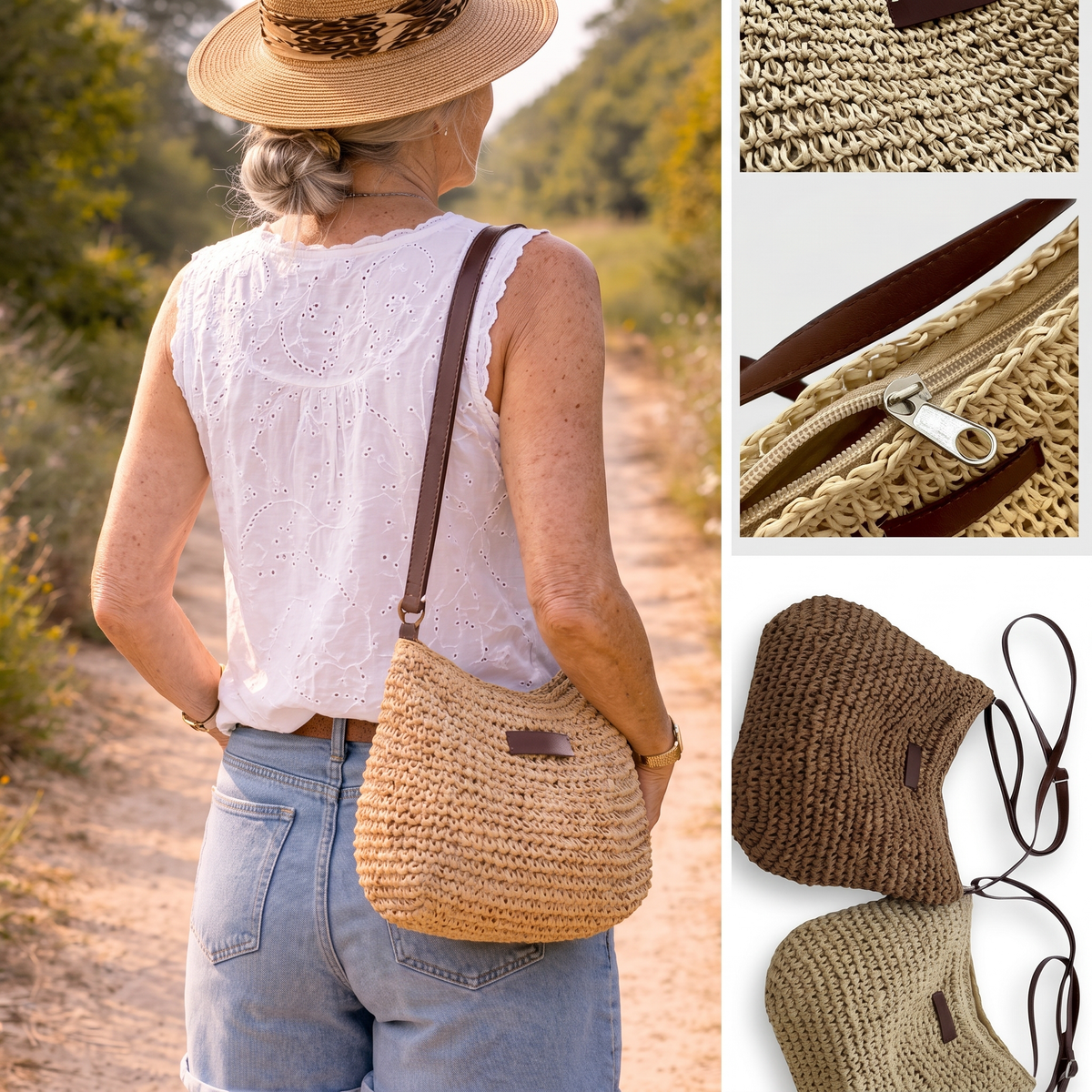 Simone | Elegante Gevlochten Tas