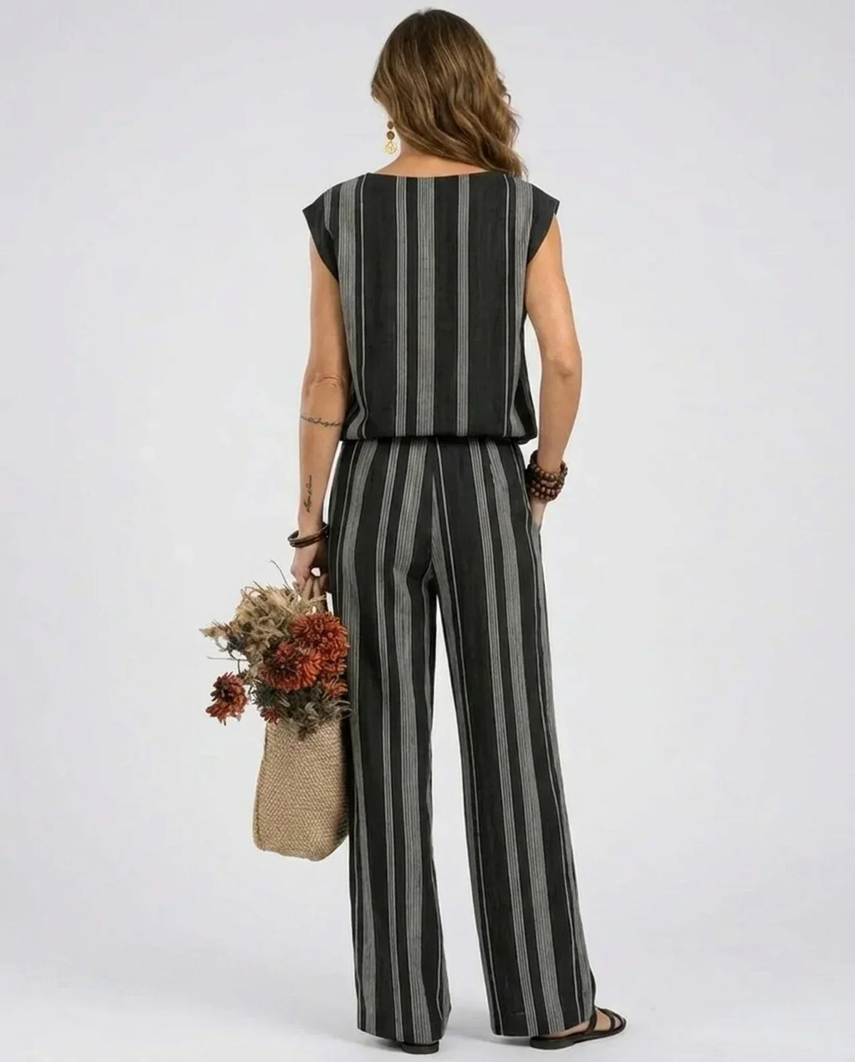 Alessia - Elegante gestreepte set van twee delen