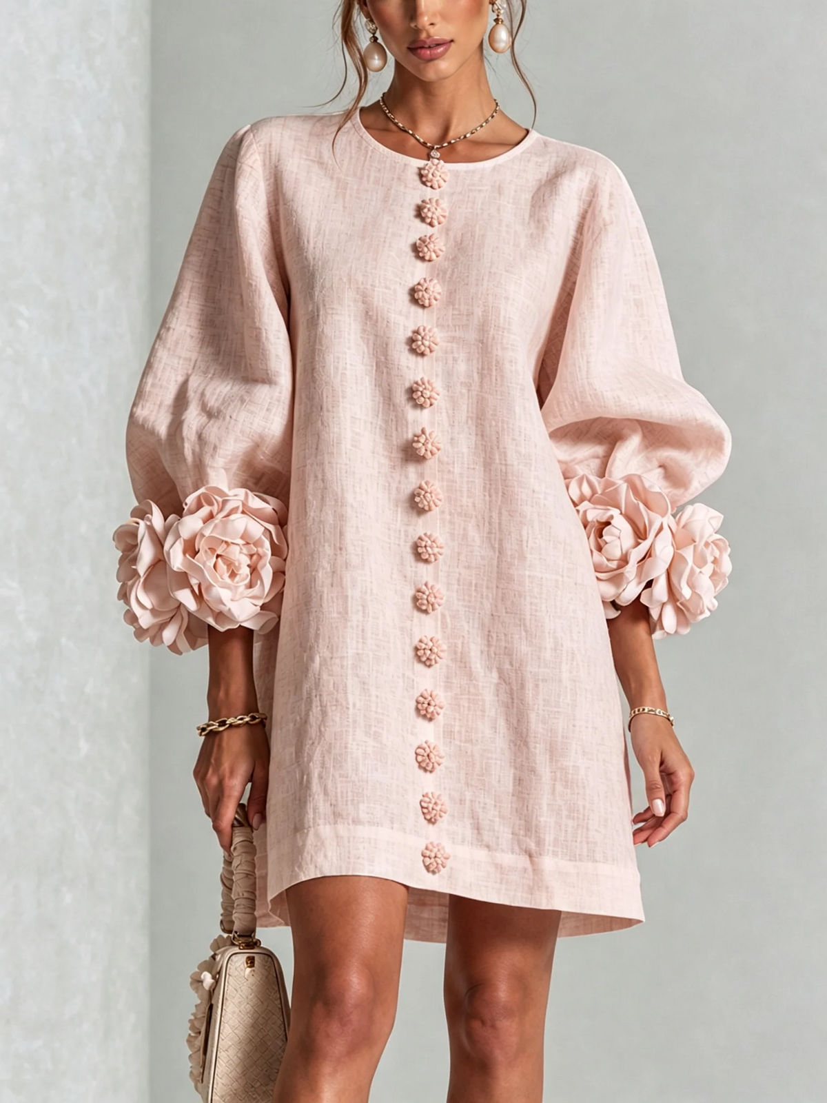 Rosalie™ | Elegante Jurk met Pofmouwen