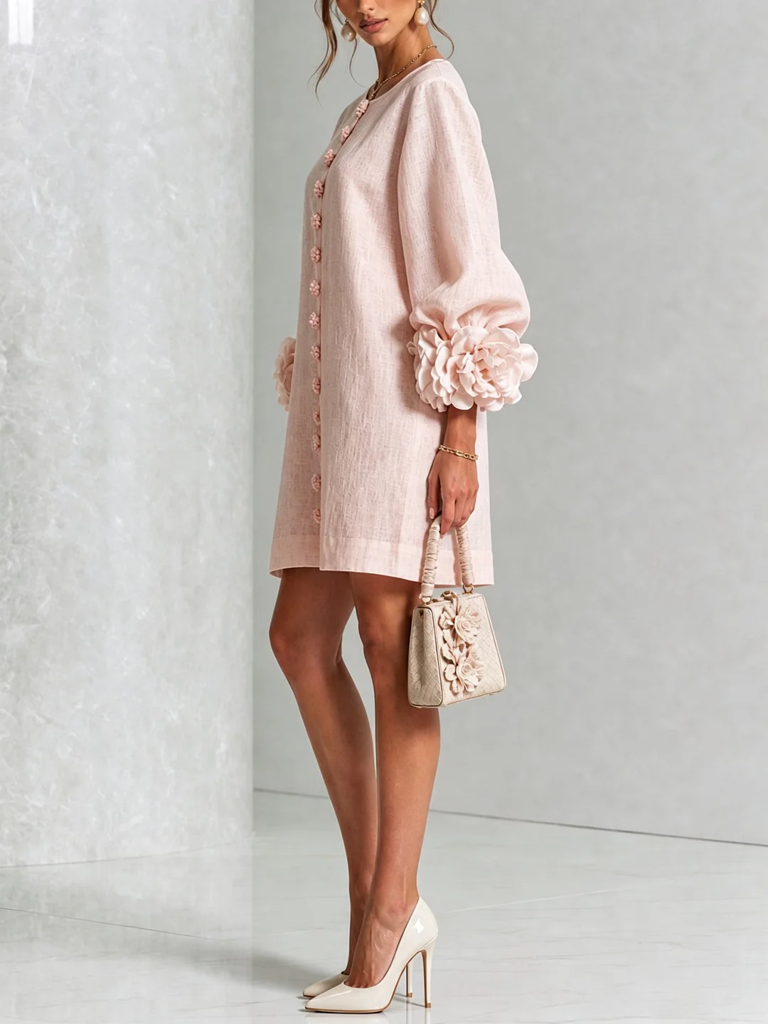 Rosalie™ | Elegante Jurk met Pofmouwen