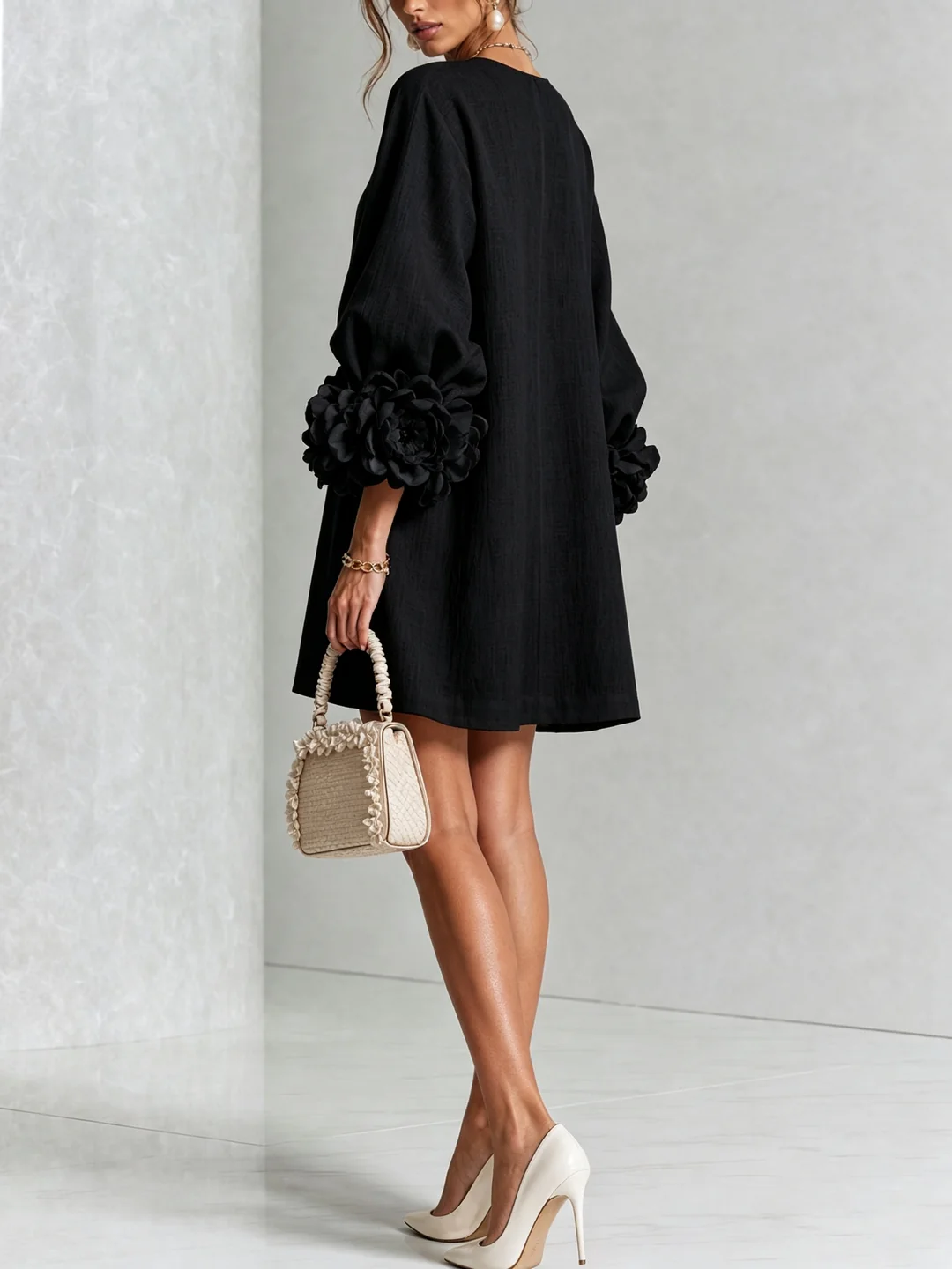 Rosalie™ | Elegante Jurk met Pofmouwen