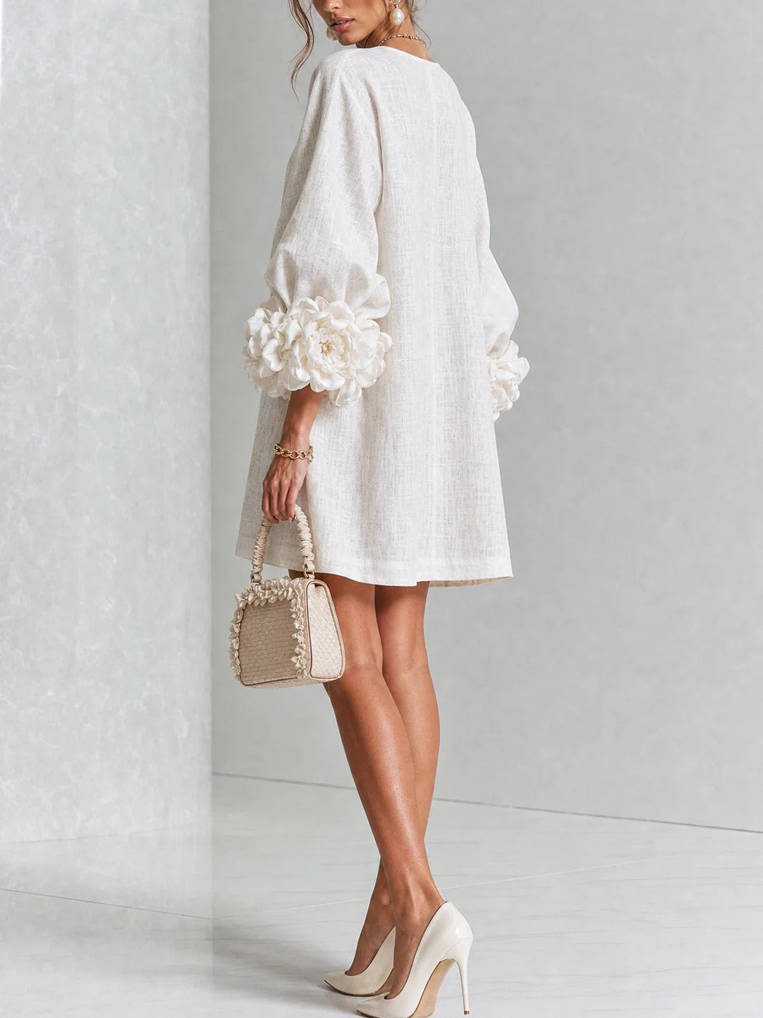 Rosalie™ | Elegante Jurk met Pofmouwen