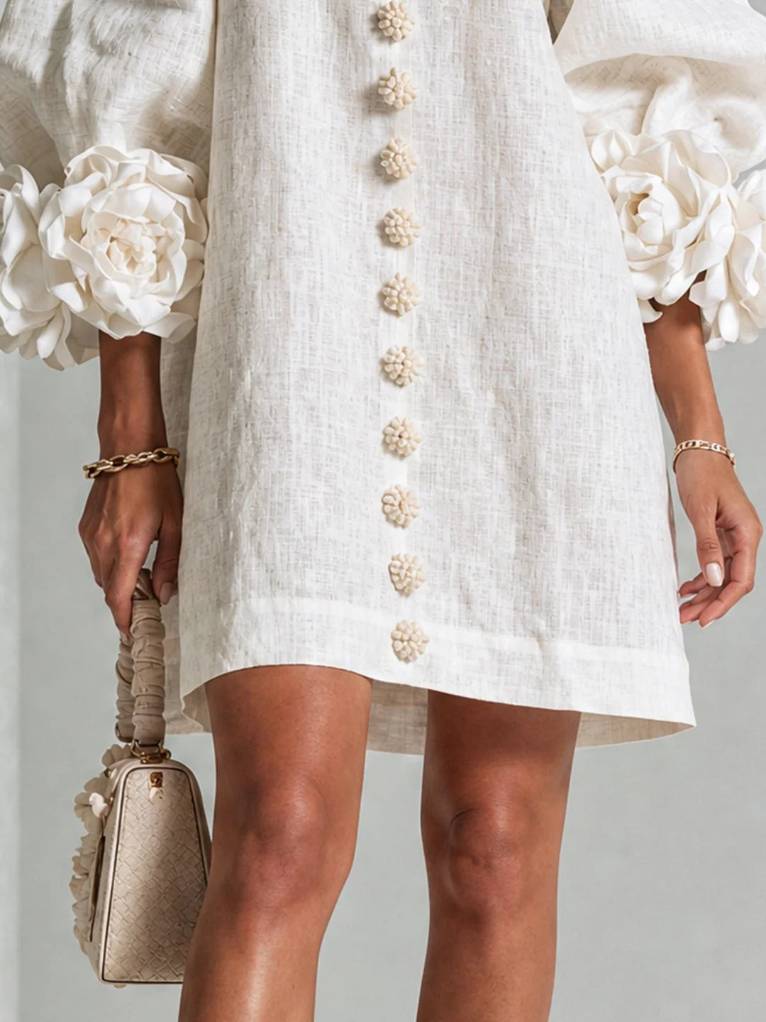 Rosalie™ | Elegante Jurk met Pofmouwen