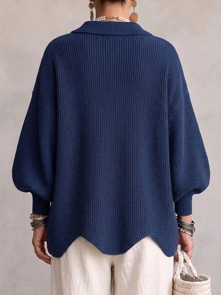 Isadora™ | Elegant Oversized Vest met Statement Knopen