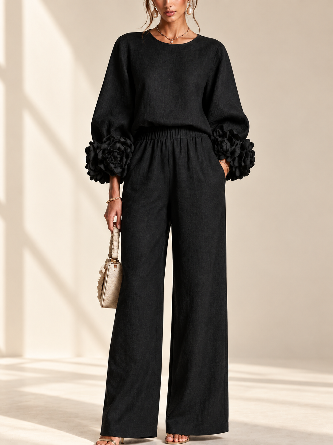 Sienna™ | Elegante Tweedelige Set met Bloemdetails