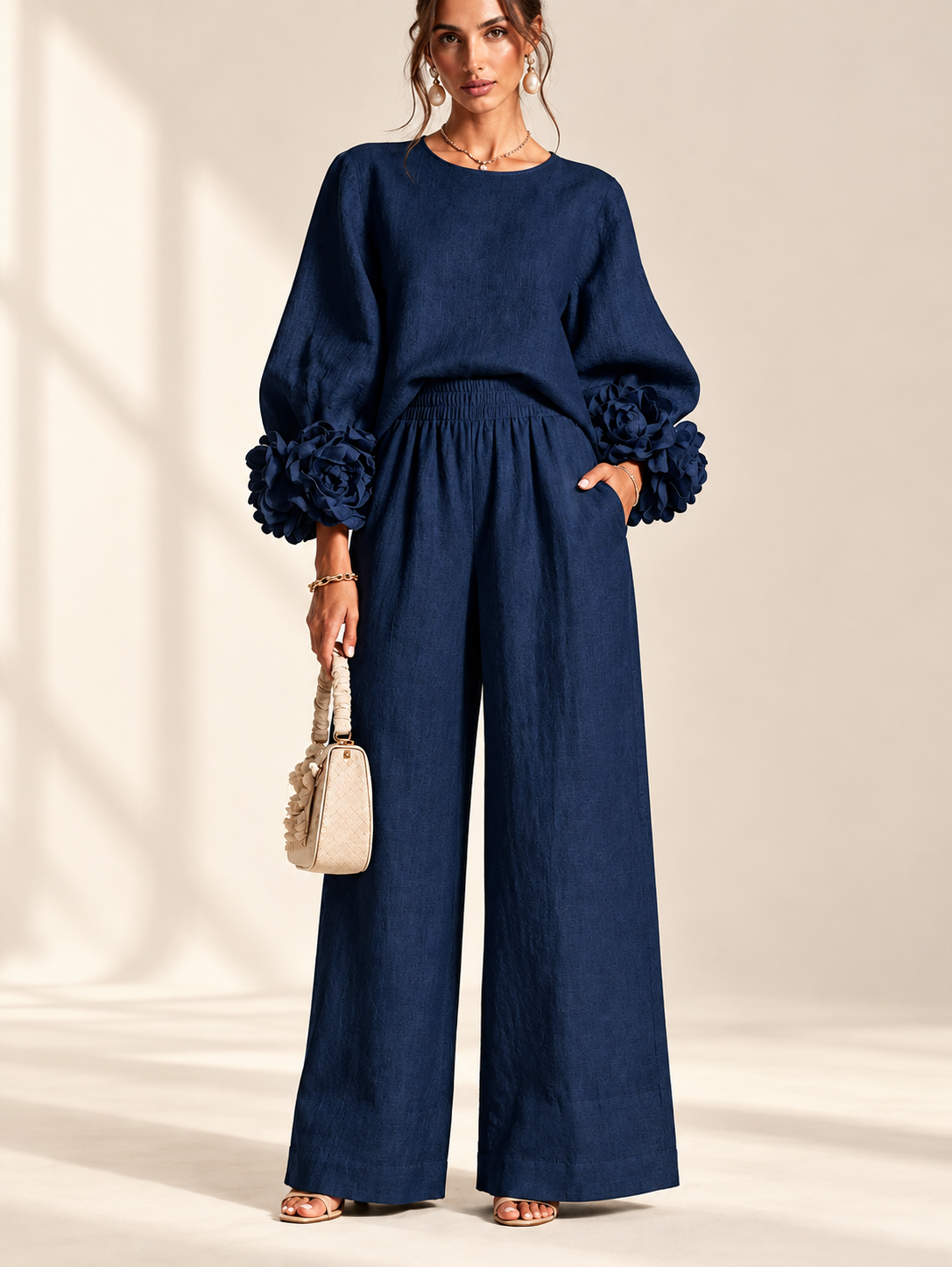 Sienna™ | Elegante Tweedelige Set met Bloemdetails
